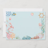 Unter dem Kindergeburtstag Mermaids Einladung (Rückseite)