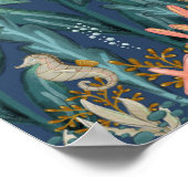 Unter dem Kinderzimmer der Meerestiere Poster (Ecke)