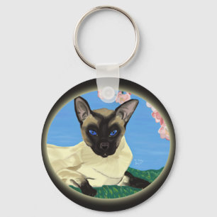 Unter dem Kirschblüten-Schlüsselanhänger Schlüsselanhänger