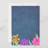 Unter dem Korallenriff zum Geburtstag Einladung (Rückseite)