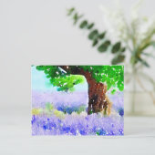 Unter dem Lavendelbaum Postkarte (Stehend Vorderseite)