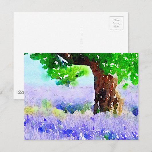 Unter dem Lavendelbaum Postkarte (Vorne/Hinten)