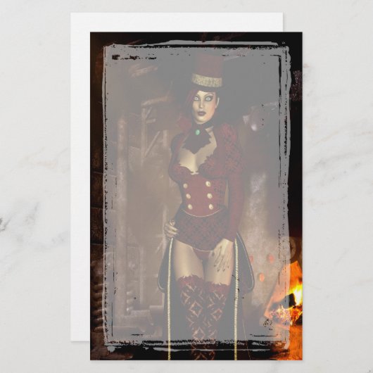 Unter dem legendären gotischen Steampunkstadium Briefpapier (Vorne/Hinten)