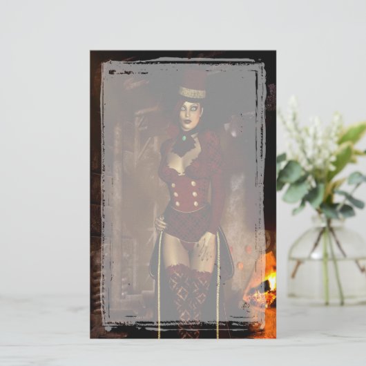 Unter dem legendären gotischen Steampunkstadium Briefpapier (Stehend Vorderseite)