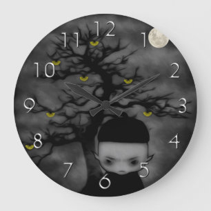 Unter dem Lüfterbaum Große Wanduhr