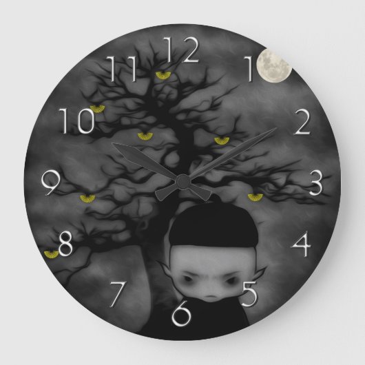 Unter dem Lüfterbaum Große Wanduhr (Vorderseite)