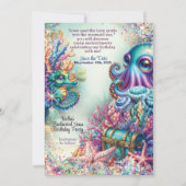 Unter dem magischen verzauberten Party Einladung (Rückseite)