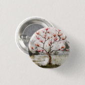 Unter dem Magnolienbaum Button (Vorne & Hinten)