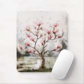 Unter dem Magnolienbaum Mousepad (Mit Mouse)