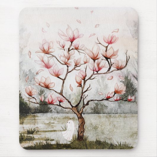 Unter dem Magnolienbaum Mousepad (Vorne)