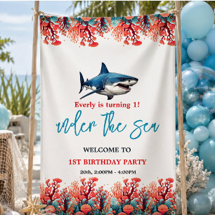 Unter dem Meer 1. Geburtstag Party Banner