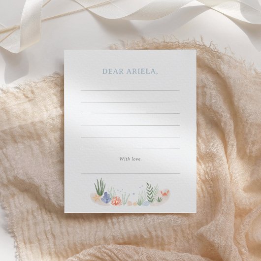 Unter dem Meer 1. Geburtstag Party Mitteilungskarte