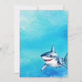 Unter dem Meer 3. Geburtstag Einladung (Rückseite)