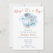 Unter dem Meer Ahoy ist eine Baby-Dusche Einladung (Vorderseite)