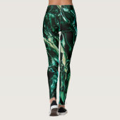 Unter dem Meer Aquamariner flüssiger Schlag Leggings (Rückseite)