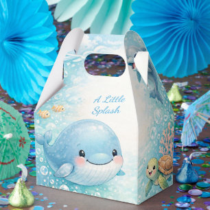 Unter dem Meer Baby Shower Blauer Ozean Wal Junge Geschenkschachtel