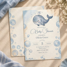 Unter dem Meer Baby Shower Einladung