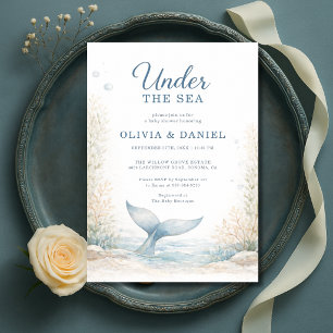 Unter dem Meer - Baby Shower für Paare Einladung