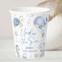 Unter dem Meer Baby Shower Junge Dusty Blau