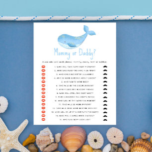 Unter dem Meer - Baby Shower Spiel für Mama oder P