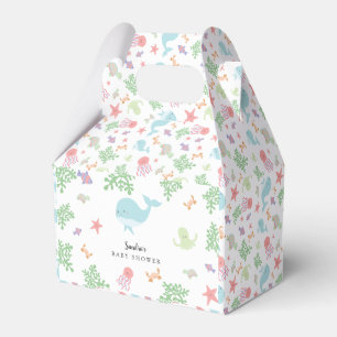 Unter dem Meer Baby Shower Süße Pastellfarben Dank Geschenkschachtel