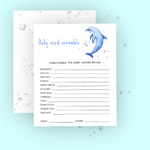Unter dem Meer - Baby Word Scramble