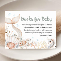 Unter dem Meer Babydusche Girl Boho Bücher für Bab