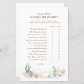 Unter dem Meer Babydusche raten, wer Mama oder Pap (Vorne/Hinten)