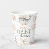 Unter dem Meer Babydusche rosa Meer Pappbecher (Vorderseite)