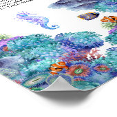 Unter dem Meer Babydusche Spätabentaucher Poster (Ecke)