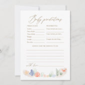 Unter dem Meer Babydusche Vorhersagen und Ratschlä Einladung (Vorderseite)