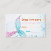 Unter dem Meer Babydusche wie viele Fische sind in Begleitkarte (Vorderseite)