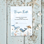 Unter dem Meer Babydusche Windelwanne Begleitkarte