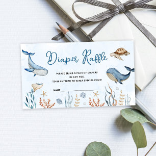 Unter dem Meer Babydusche Windelwanne Begleitkarte