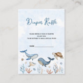 Unter dem Meer Babydusche Windelwanne Begleitkarte (Vorderseite)