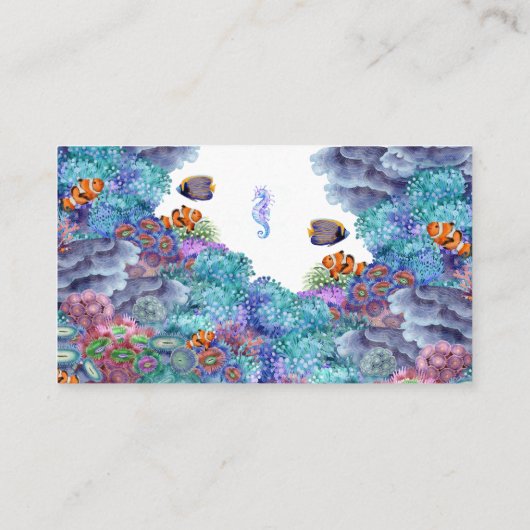 Unter dem Meer Babydusche Windelwaschmaschine Naut Begleitkarte (Rückseite)