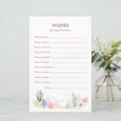 Unter dem Meer Babydusche Wünsche für eine Babykar (Stehend Vorderseite)