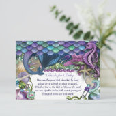 Unter dem Meer Babyduscherkarten Begleitkarte (Stehend Vorderseite)