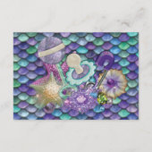 Unter dem Meer Babyduscherkarten Begleitkarte (Rückseite)