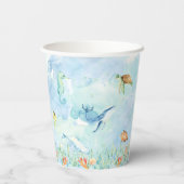 Unter dem Meer Birthday Paper Cup Pappbecher (Rückseite)