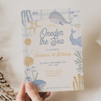 Unter dem Meer Blau Unter dem Meer Jungen zuerst Einladung