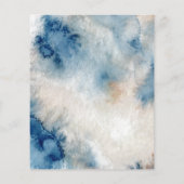 Unter dem Meer Blue Beach Whale babyShower (Rückseite)