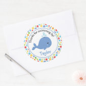 Unter dem Meer Danke, dass du das Gastgeschenk ang Runder Aufkleber (Umschlag)