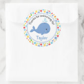 Unter dem Meer Danke, dass du das Gastgeschenk ang Runder Aufkleber (Tasche)