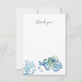 Unter dem Meer danke dir Blauer Oktopus (Vorderseite)