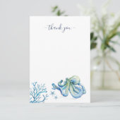 Unter dem Meer danke dir Blauer Oktopus (Stehend Vorderseite)