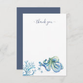 Unter dem Meer danke dir Blauer Oktopus (Vorne/Hinten)