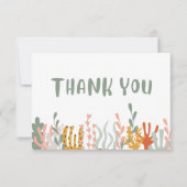 Unter dem Meer Danke Karte (Vorderseite)