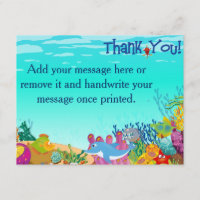 Unter dem Meer danke zu kardieren