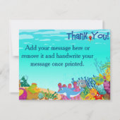 Unter dem Meer danke zu kardieren (Vorderseite)